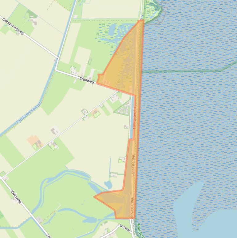 Kaart van postcodegebied 1794HB.