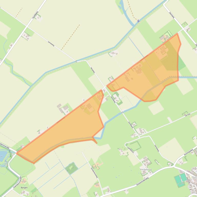 Kaart van postcodegebied 1794HG.