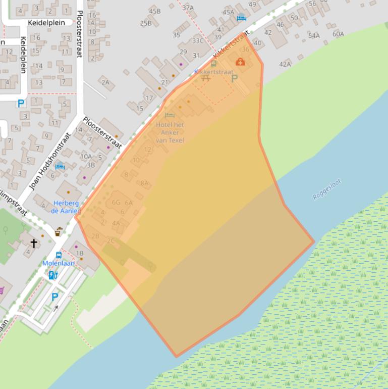 Kaart van postcodegebied 1795AD.