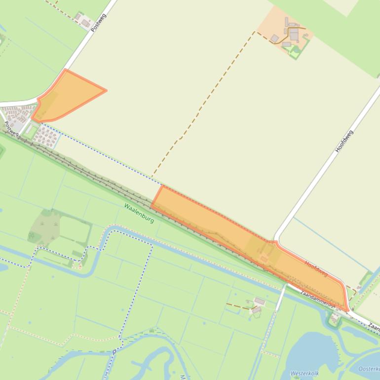 Kaart van postcodegebied 1795JH.