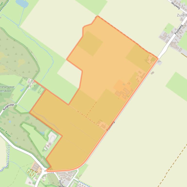 Kaart van postcodegebied 1795JJ.