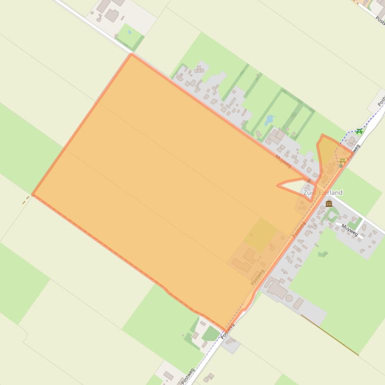 Kaart van postcodegebied 1795JK.