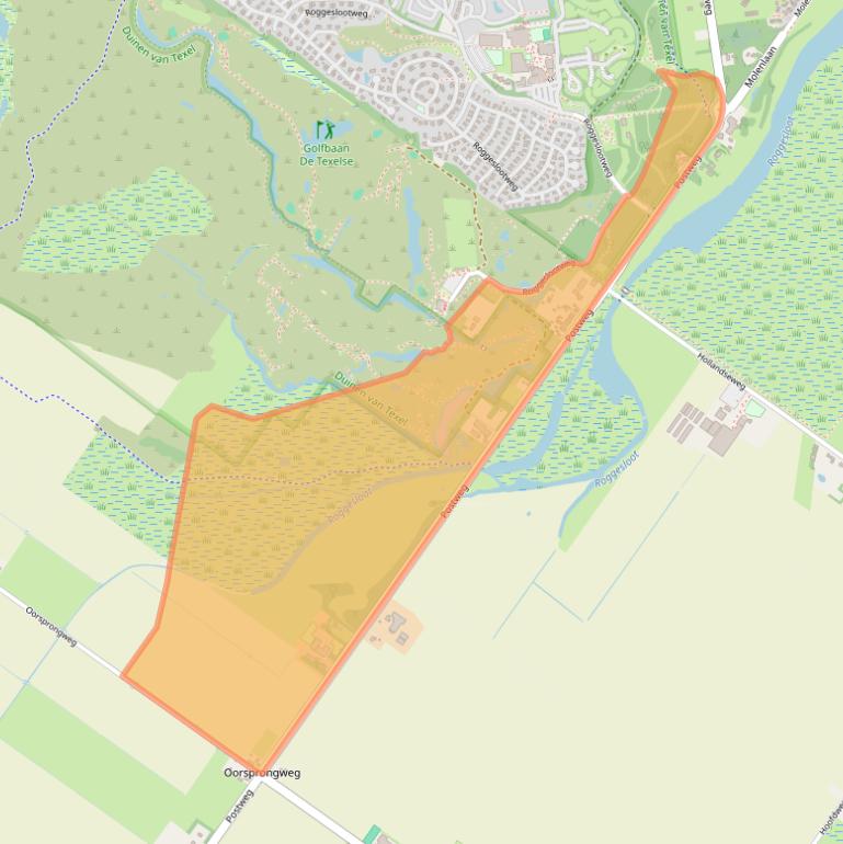 Kaart van postcodegebied 1795JN.