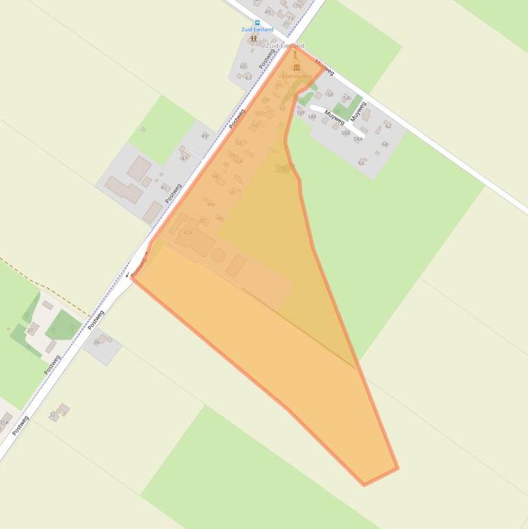 Kaart van postcodegebied 1795JR.