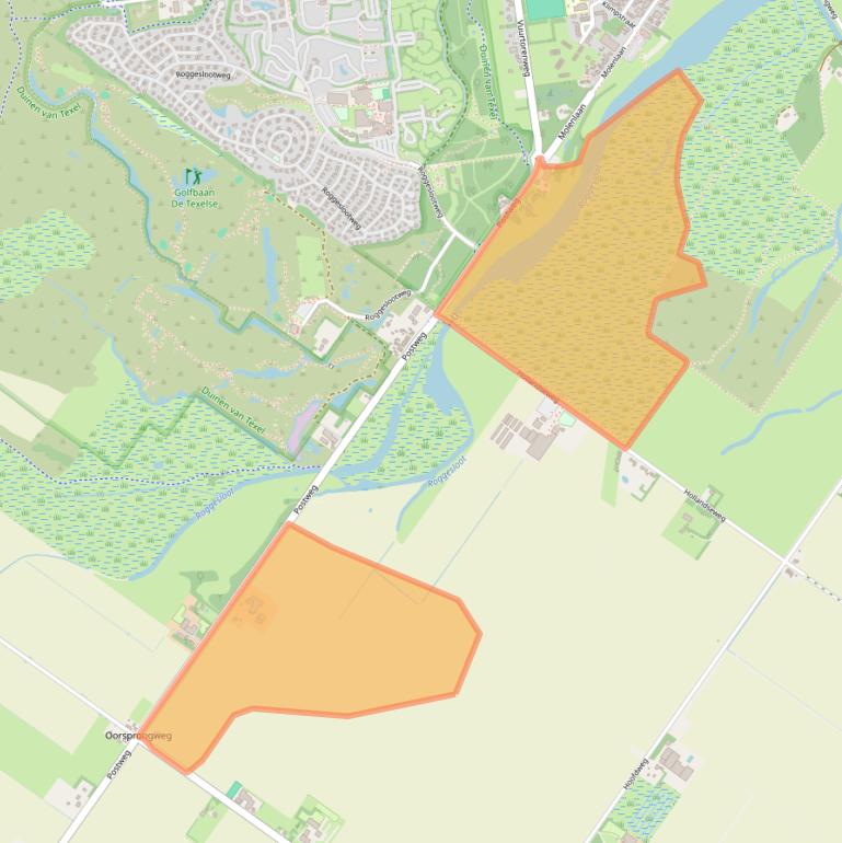 Kaart van postcodegebied 1795JT.