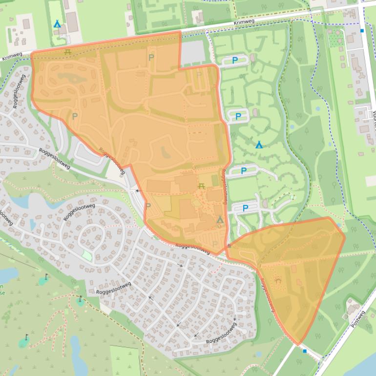 Kaart van postcodegebied 1795JV.