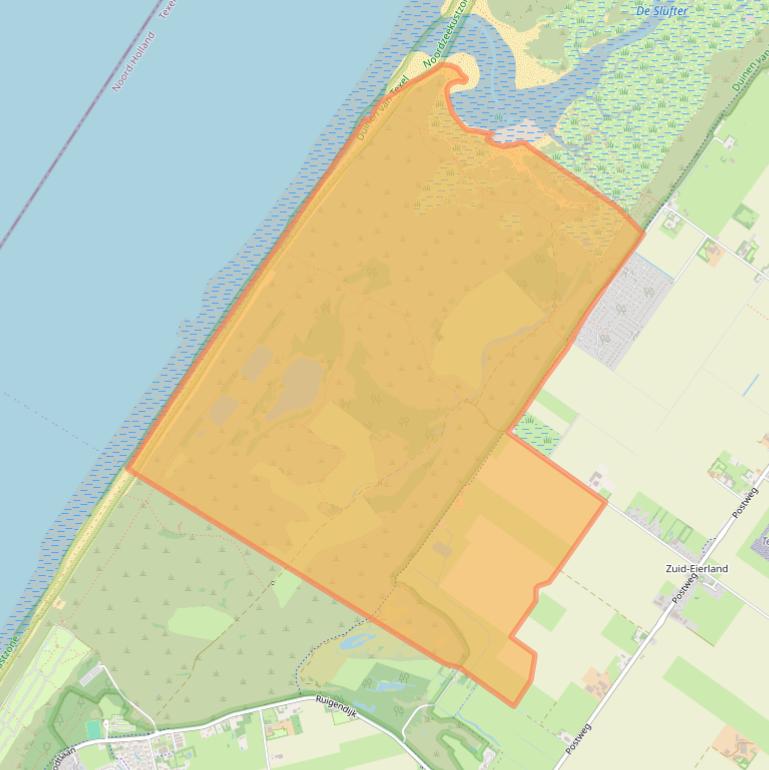 Kaart van postcodegebied 1795KC.