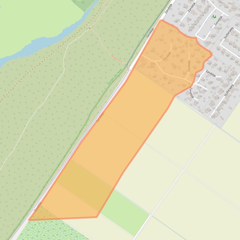 Kaart van postcodegebied 1795KD.