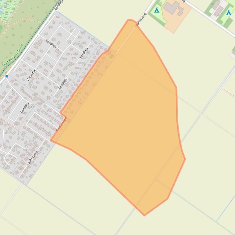 Kaart van postcodegebied 1795KT.