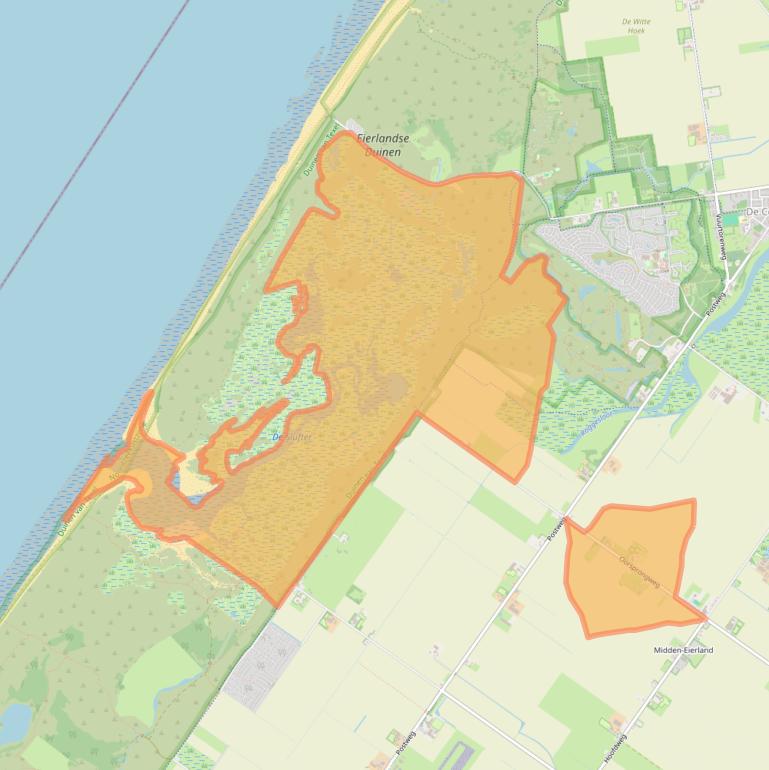 Kaart van postcodegebied 1795LA.