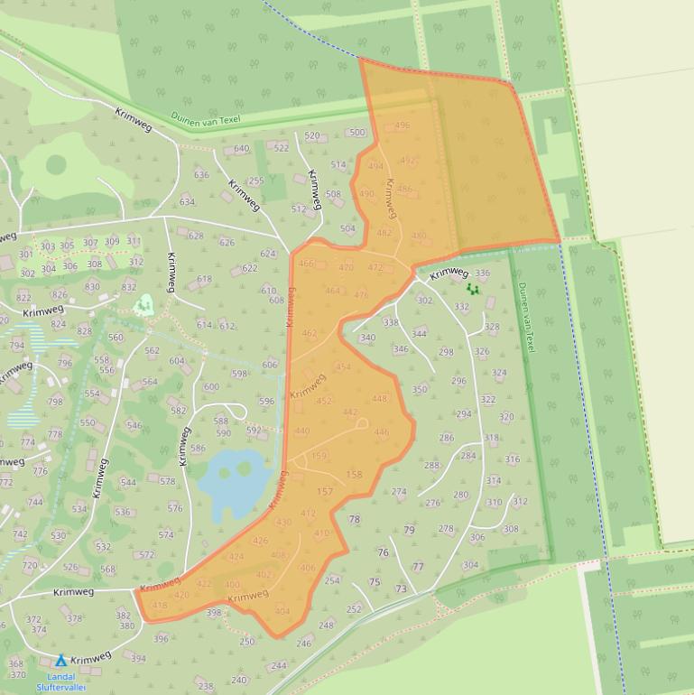 Kaart van postcodegebied 1795LZ.