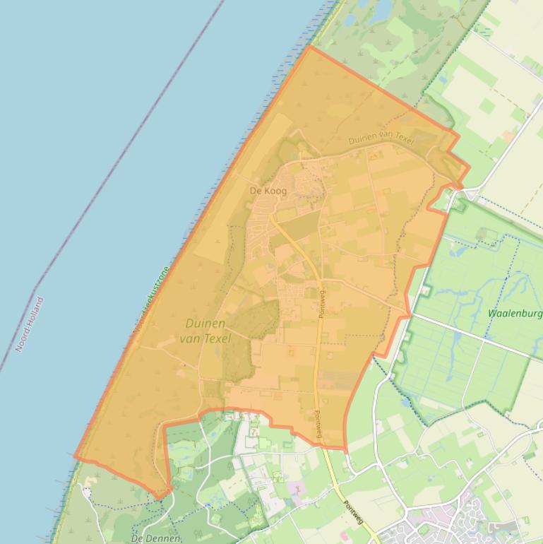 Kaart van postcodegebied 1796.