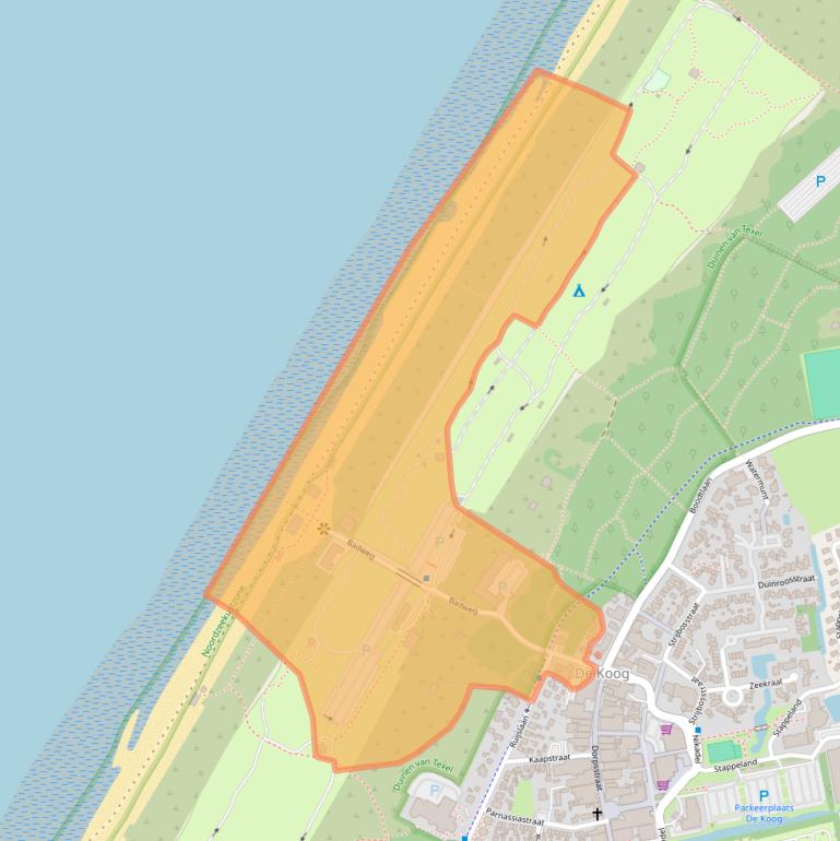 Kaart van postcodegebied 1796AA.