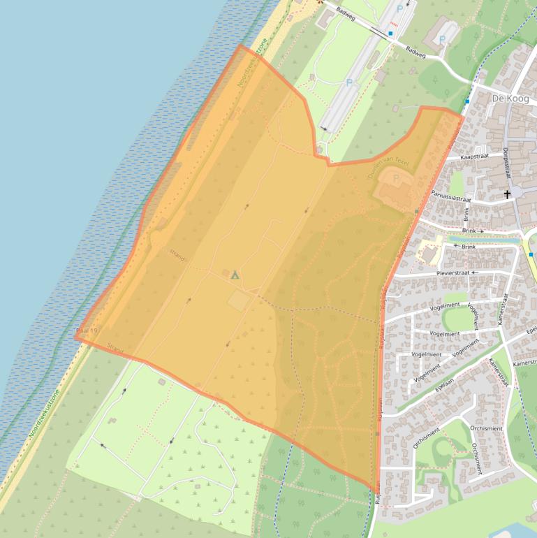 Kaart van postcodegebied 1796AD.