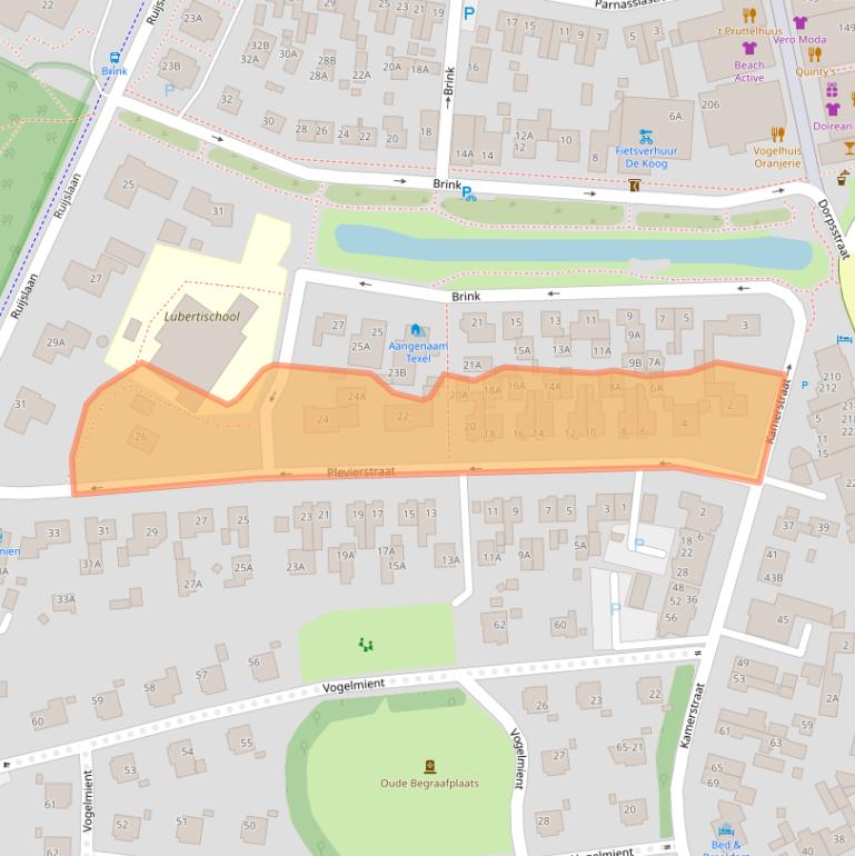 Kaart van postcodegebied 1796AL.