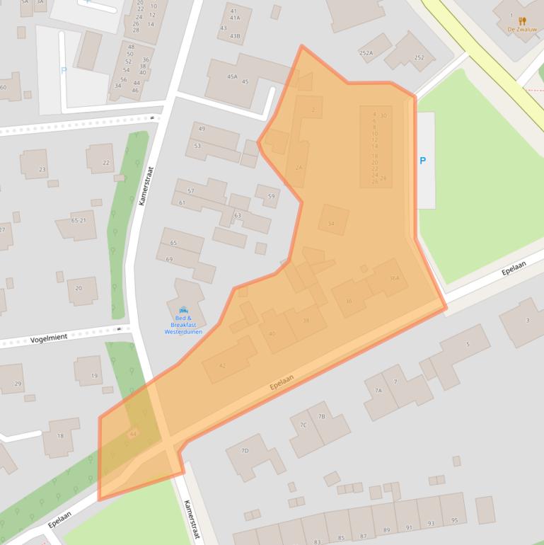 Kaart van postcodegebied 1796AT.