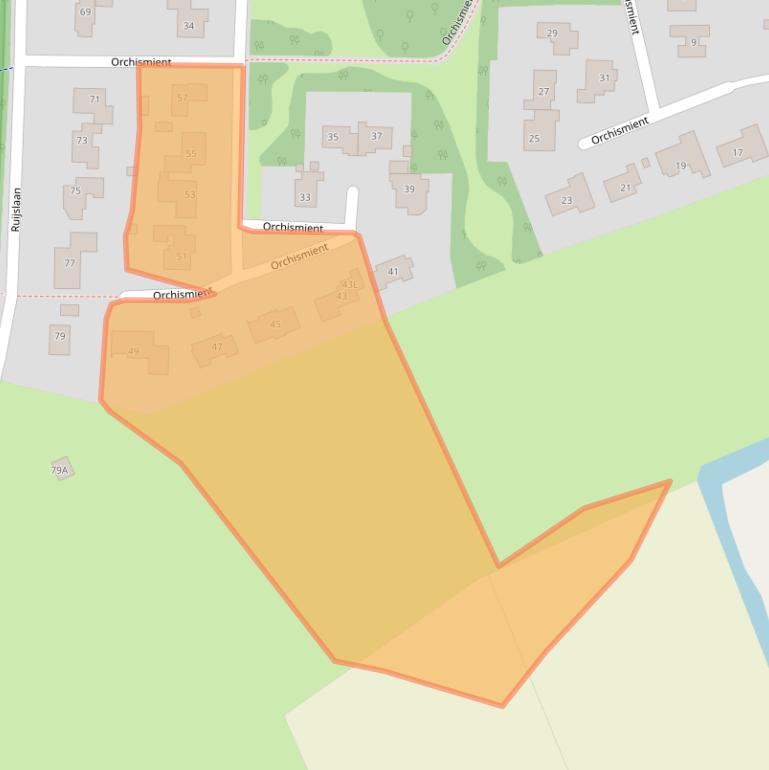 Kaart van postcodegebied 1796AW.