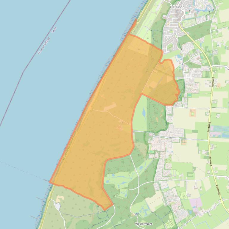 Kaart van postcodegebied 1796AZ.