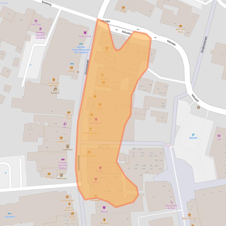 Kaart van postcodegebied 1796BA.