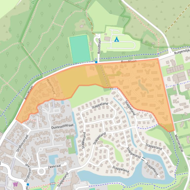 Kaart van postcodegebied 1796BG.