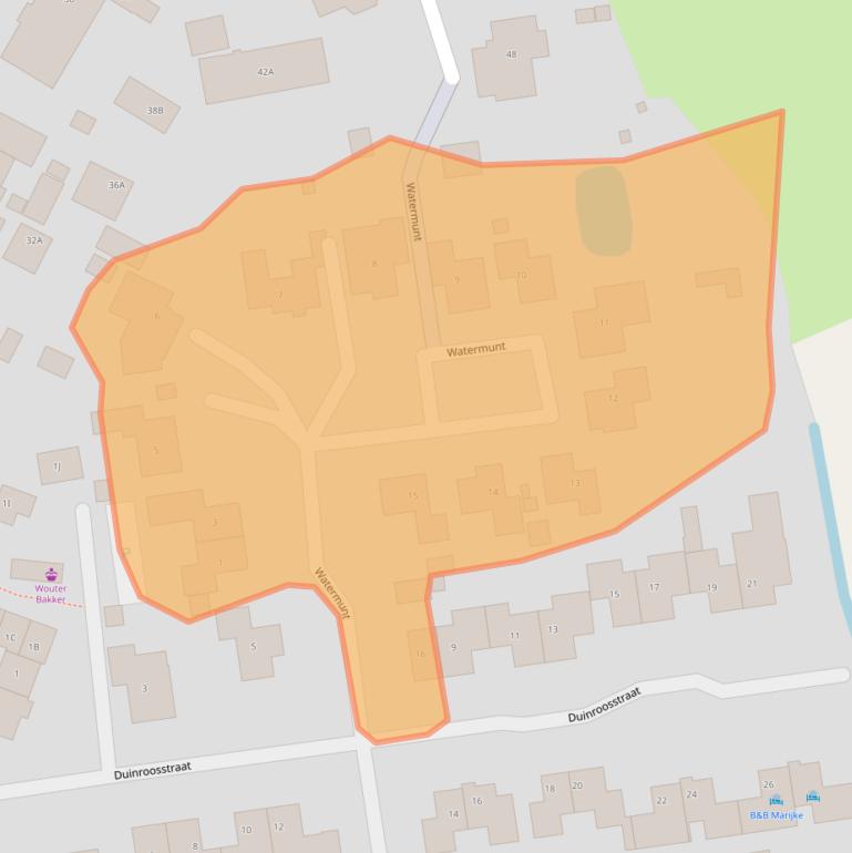 Kaart van postcodegebied 1796BN.