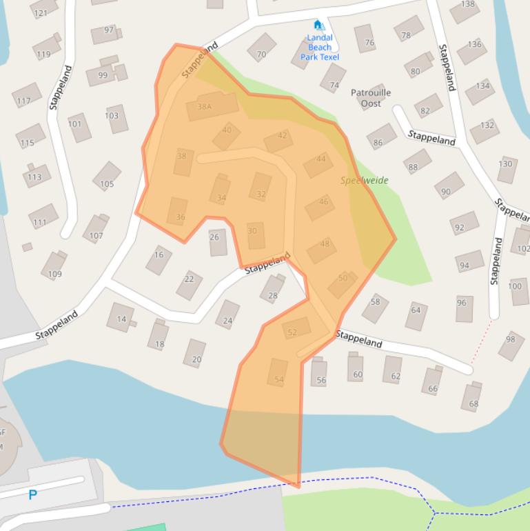 Kaart van postcodegebied 1796BT.