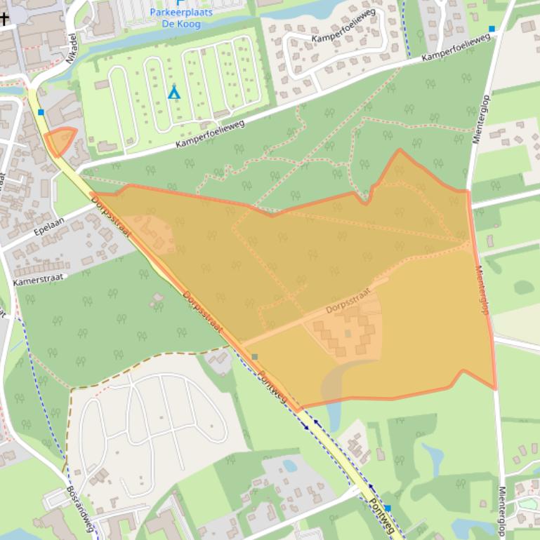 Kaart van postcodegebied 1796CD.
