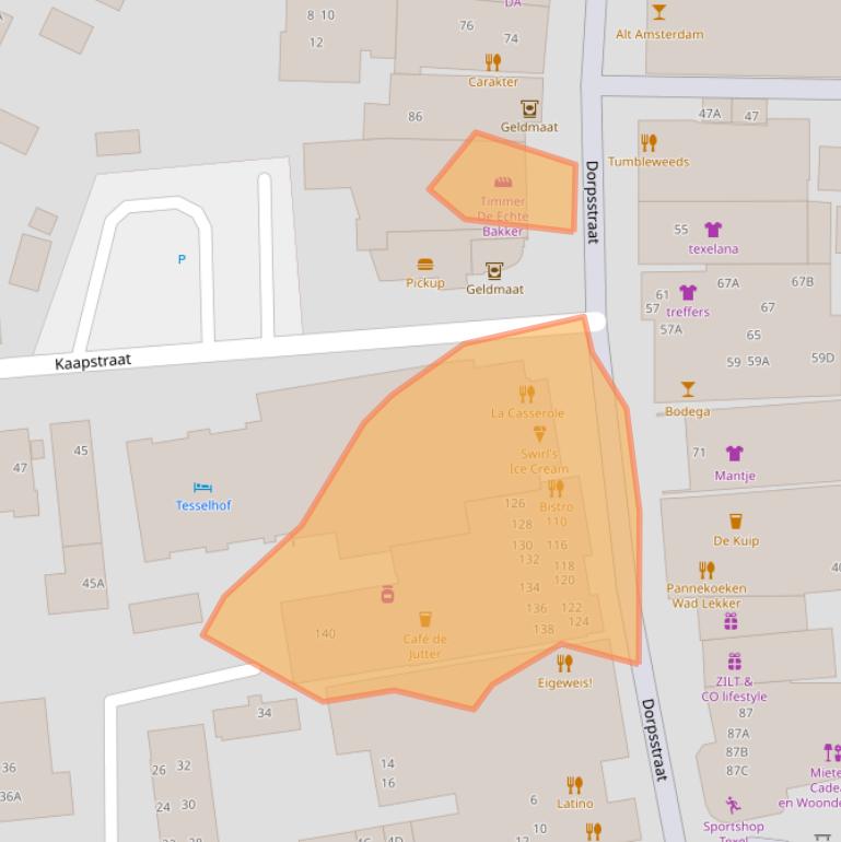 Kaart van postcodegebied 1796CE.