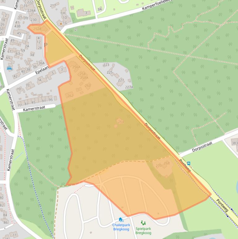 Kaart van postcodegebied 1796CJ.