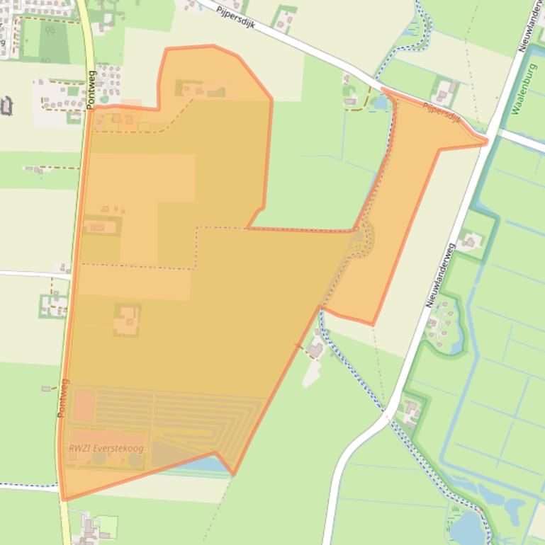 Kaart van postcodegebied 1796MD.