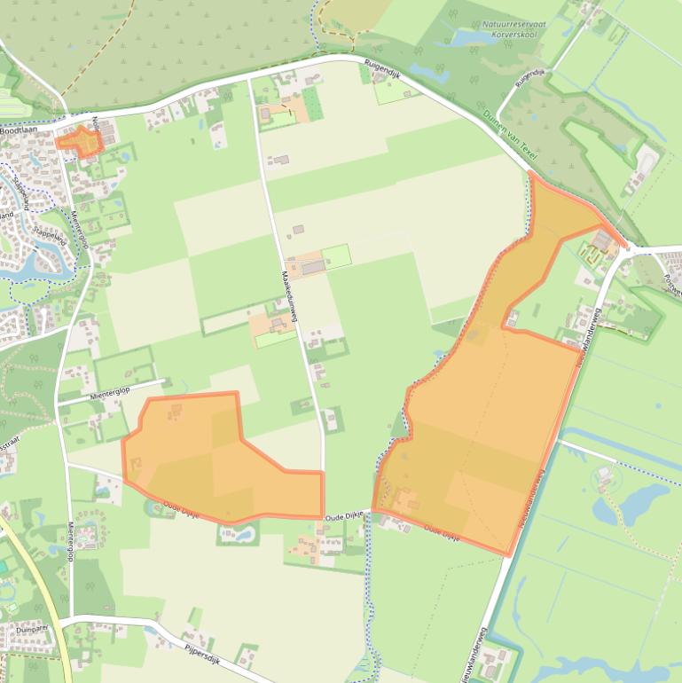 Kaart van postcodegebied 1796MK.