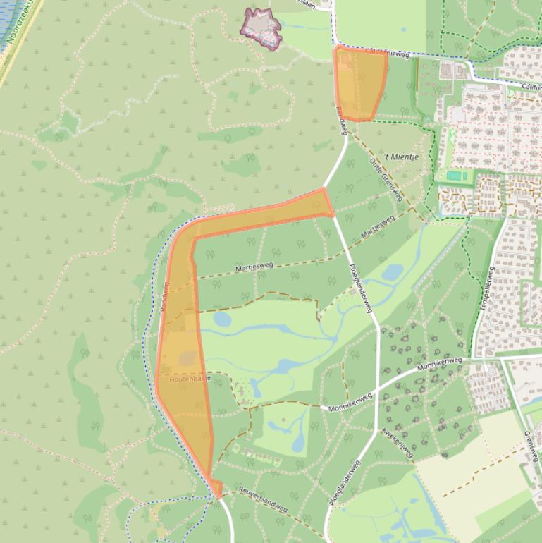Kaart van postcodegebied 1796MV.