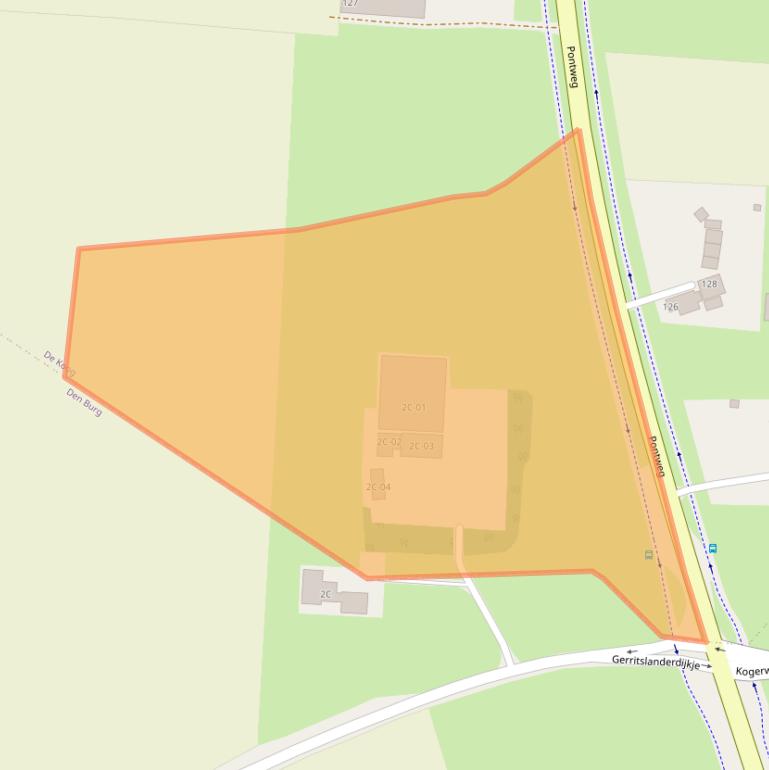 Kaart van postcodegebied 1796MW.