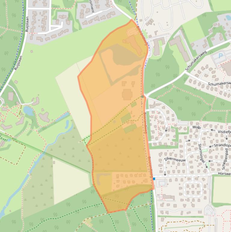 Kaart van postcodegebied 1796NK.
