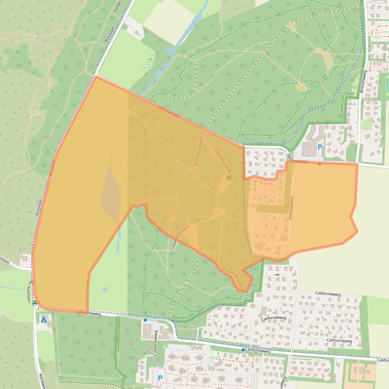 Kaart van postcodegebied 1796NP.