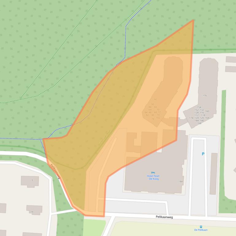 Kaart van postcodegebied 1796NS.
