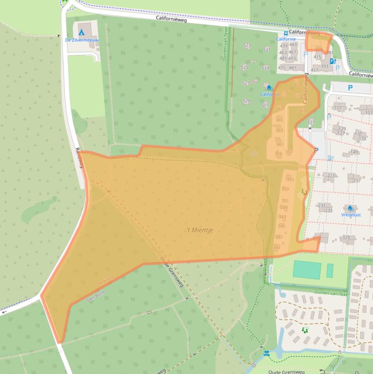 Kaart van postcodegebied 1796PK.