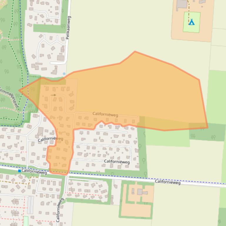 Kaart van postcodegebied 1796PN.