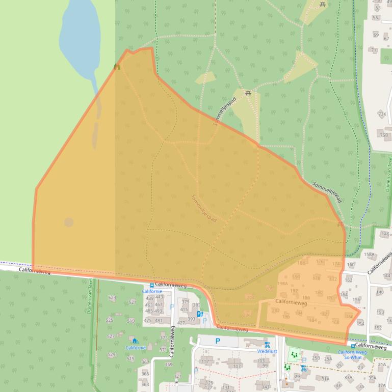 Kaart van postcodegebied 1796PR.