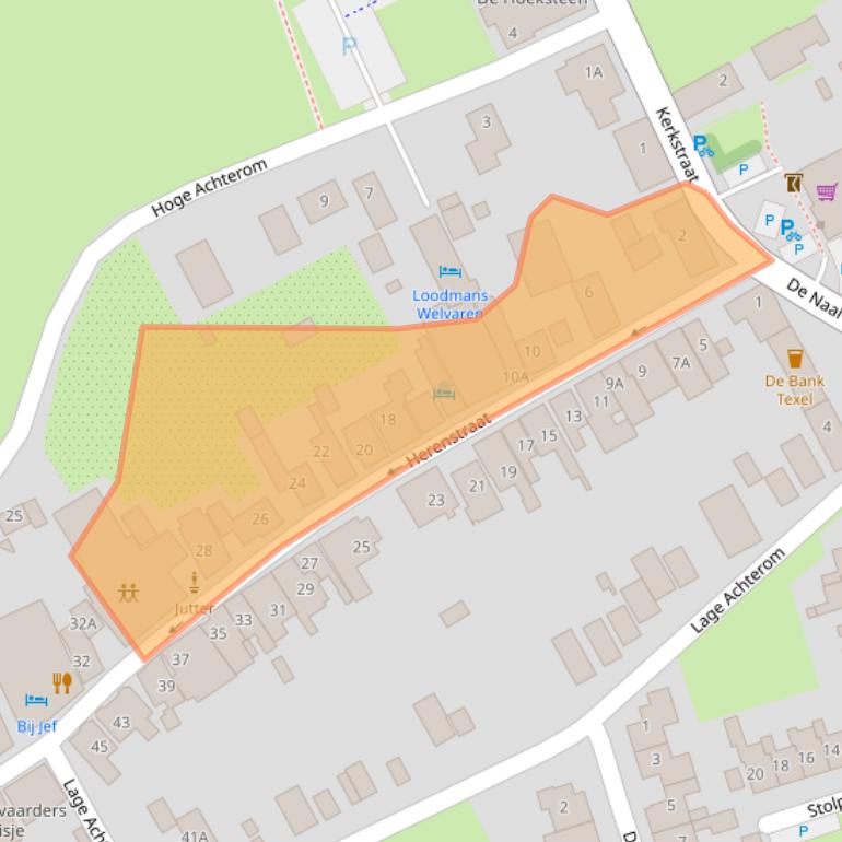 Kaart van postcodegebied 1797AH.