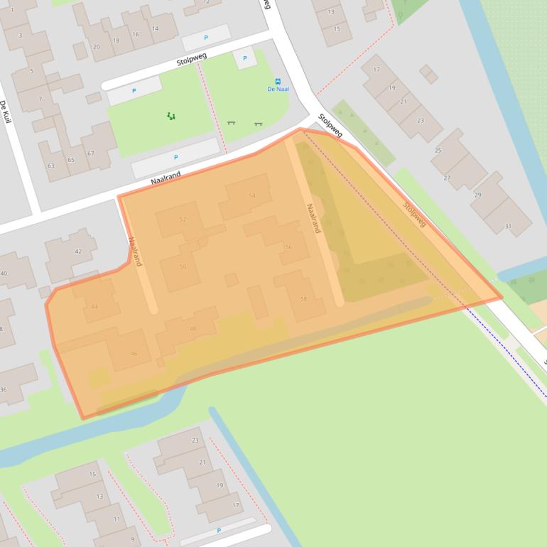 Kaart van postcodegebied 1797AS.
