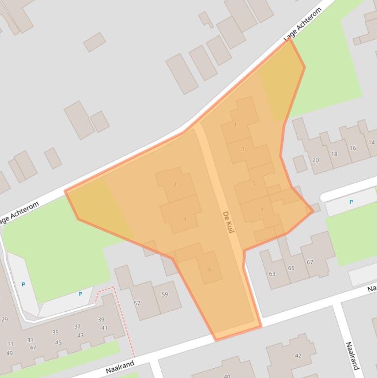 Kaart van postcodegebied 1797AT.