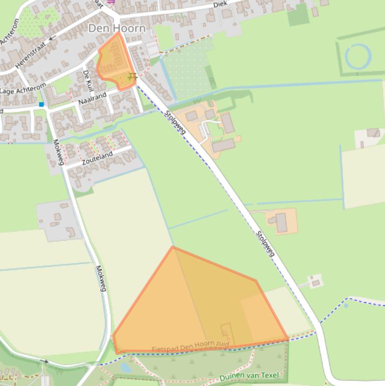 Kaart van postcodegebied 1797AV.