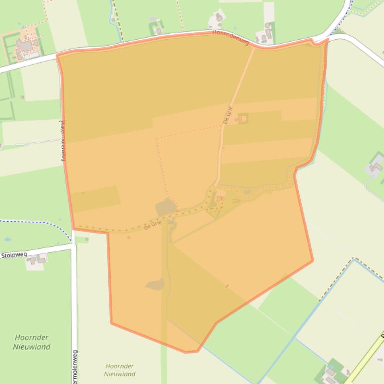 Kaart van postcodegebied 1797RB.