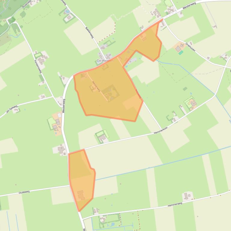 Kaart van postcodegebied 1797RE.