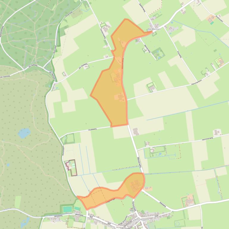 Kaart van postcodegebied 1797RH.