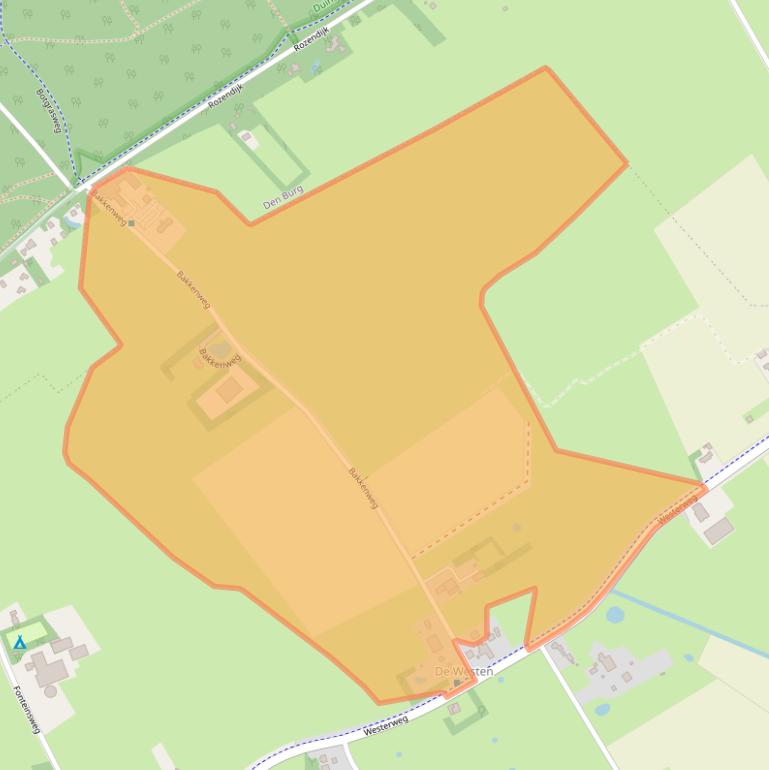 Kaart van postcodegebied 1797RJ.