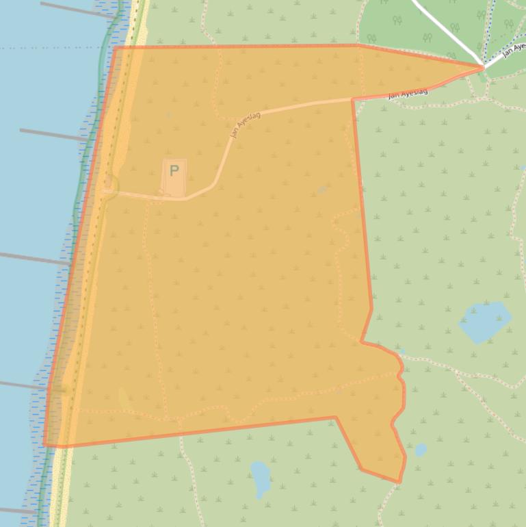 Kaart van postcodegebied 1797RM.