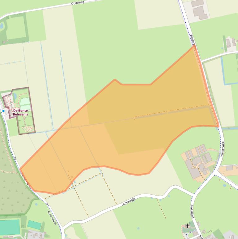 Kaart van postcodegebied 1797RP.