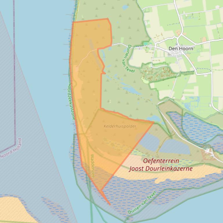 Kaart van postcodegebied 1797RT.